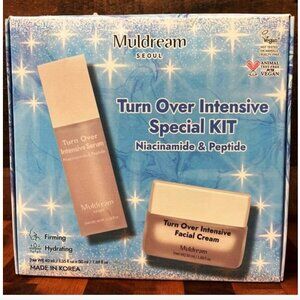 NEW Muldream Turn Over Intensive KIT Serum Facial Cream Vegan Full Size K Beauty